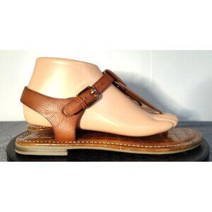 Michael Shannon Christina Cognac Thong Sandal Multiple Sizes